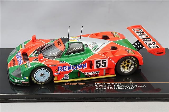 IXO KB Model Mazda 787B 1991 Le Mans 24H Winner Gachot 1/43 #55 V. Weidler/J. Herbert/B.