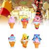 Adorable Disney Winnie The Pooh Strawberry Ice Cream Cosplay Doll Set 9.5cm Pvc