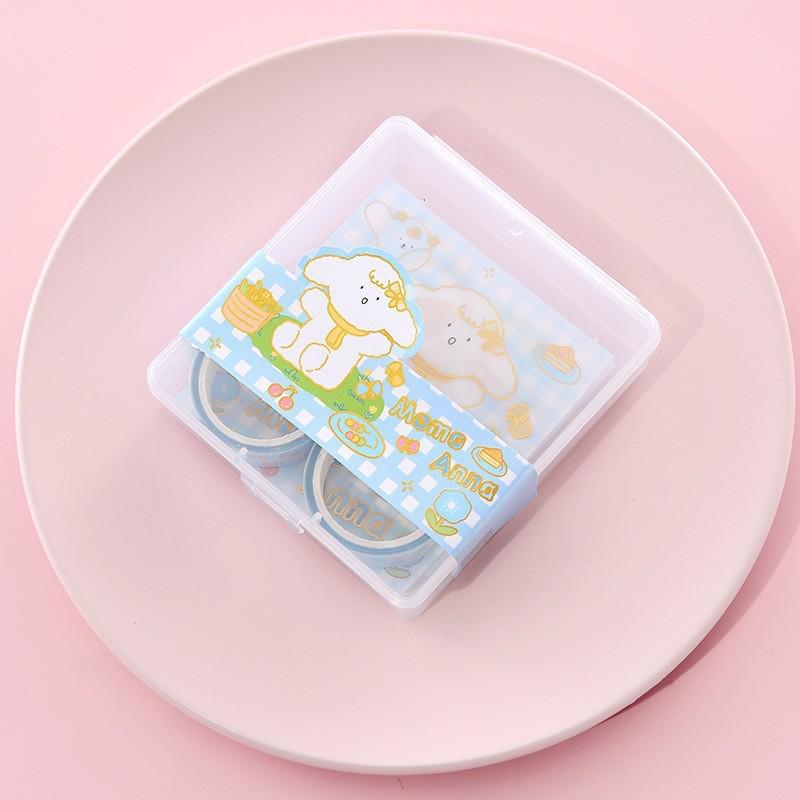 Set di Washi Tape Floreali - 12 Rotoli per Diari Fai-da-te e Decorazione