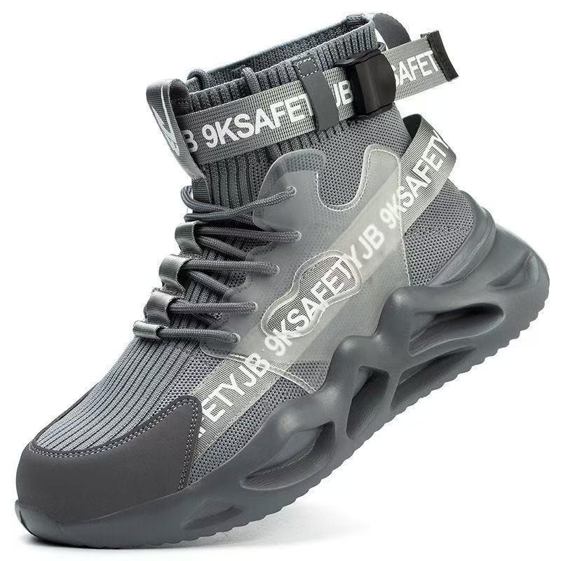 

Safety Shoes for Work Man Safety Boots Steel Toe Cap Shoes Puncture Proof Anti Smashing Protection Shoes Construction Waterproof 36 серый