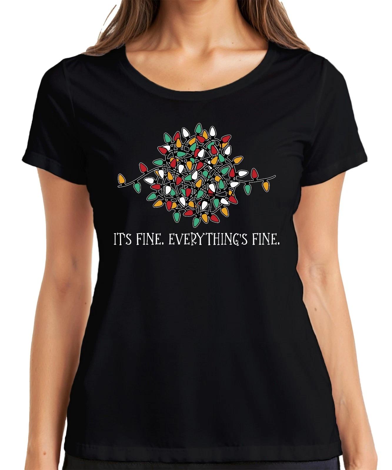It s Fine Everything Fine Lichterkette Lustig - Weihnachten Weihnachtsgeschenk C XL