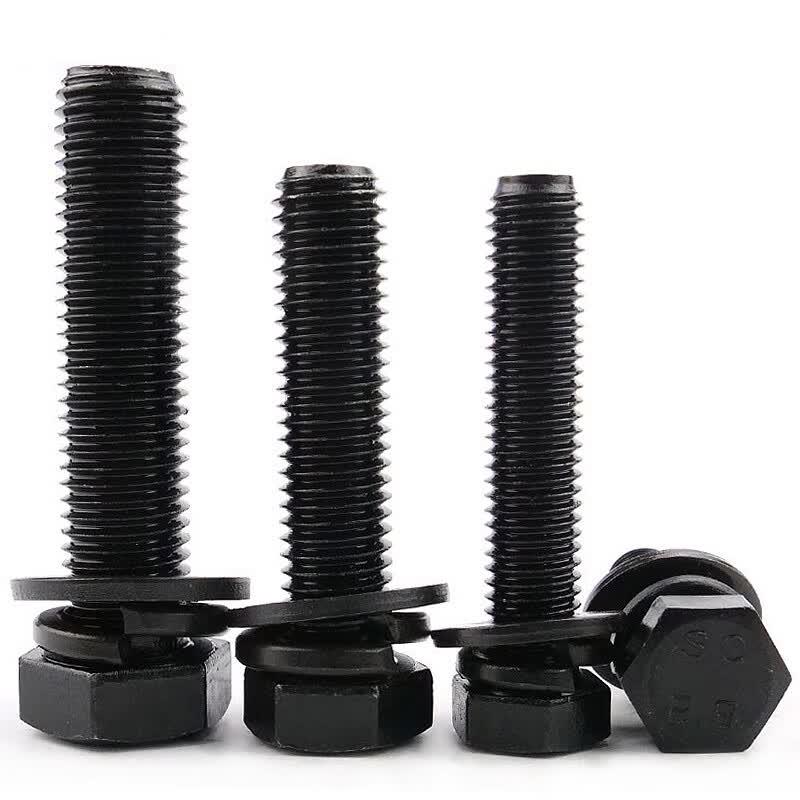 Hesdige 8.8 Grade Blackened Hex Bolt & Washer Set