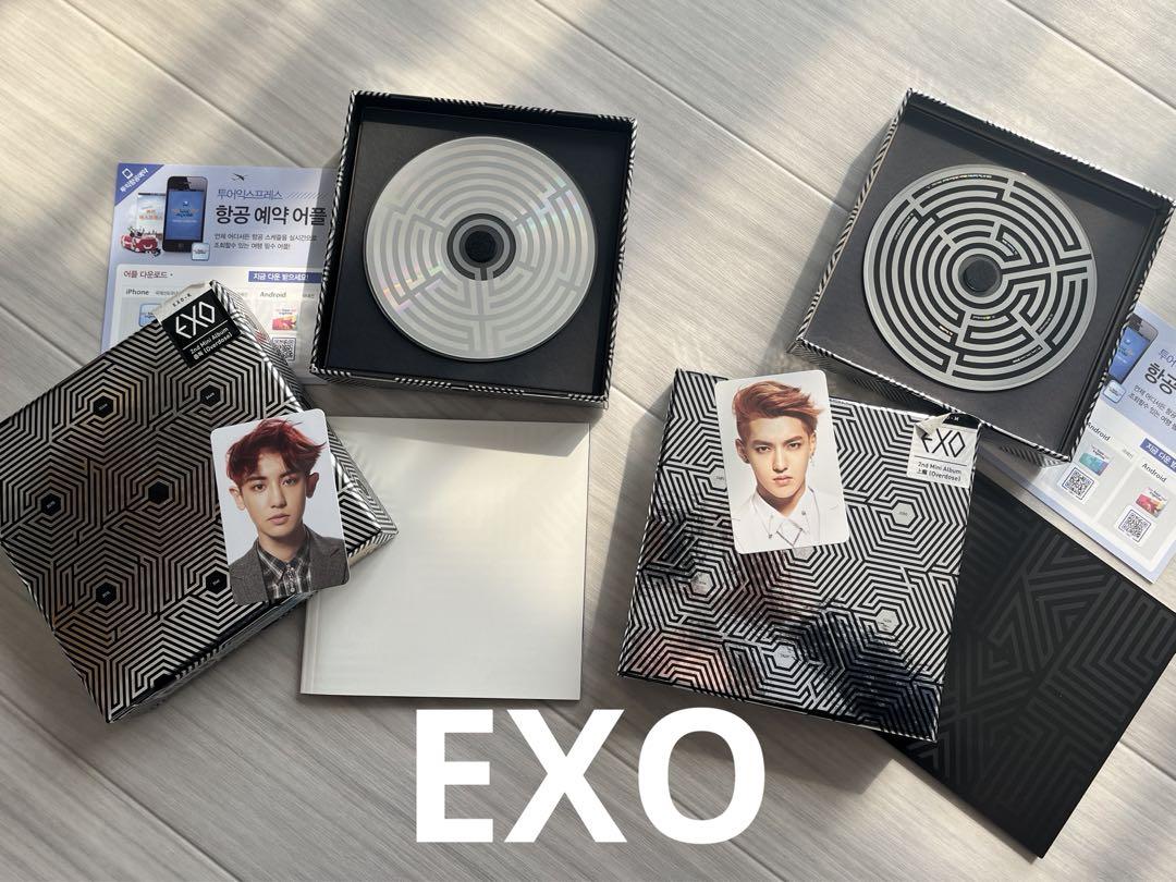 

[ВИКОРИСТАНО] Обмежений запас EXO overdose Корейська версія/Китайська версія Компакт-диск із колекційною карткою
