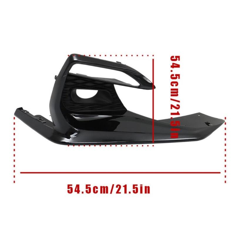 1 Pair Fog Light Cover Grille Bezels for Q50 Sport 2018-2020 62256-6HJ0A 62257-6HJ0A Replacement Auto Accessory