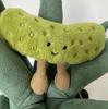 Cute Pickle Fun Stuffed Pickle Plush Toys Comfort Soothing Doll Exquisite Ornament Pillow Home Decorations Kawaii Girl Gift