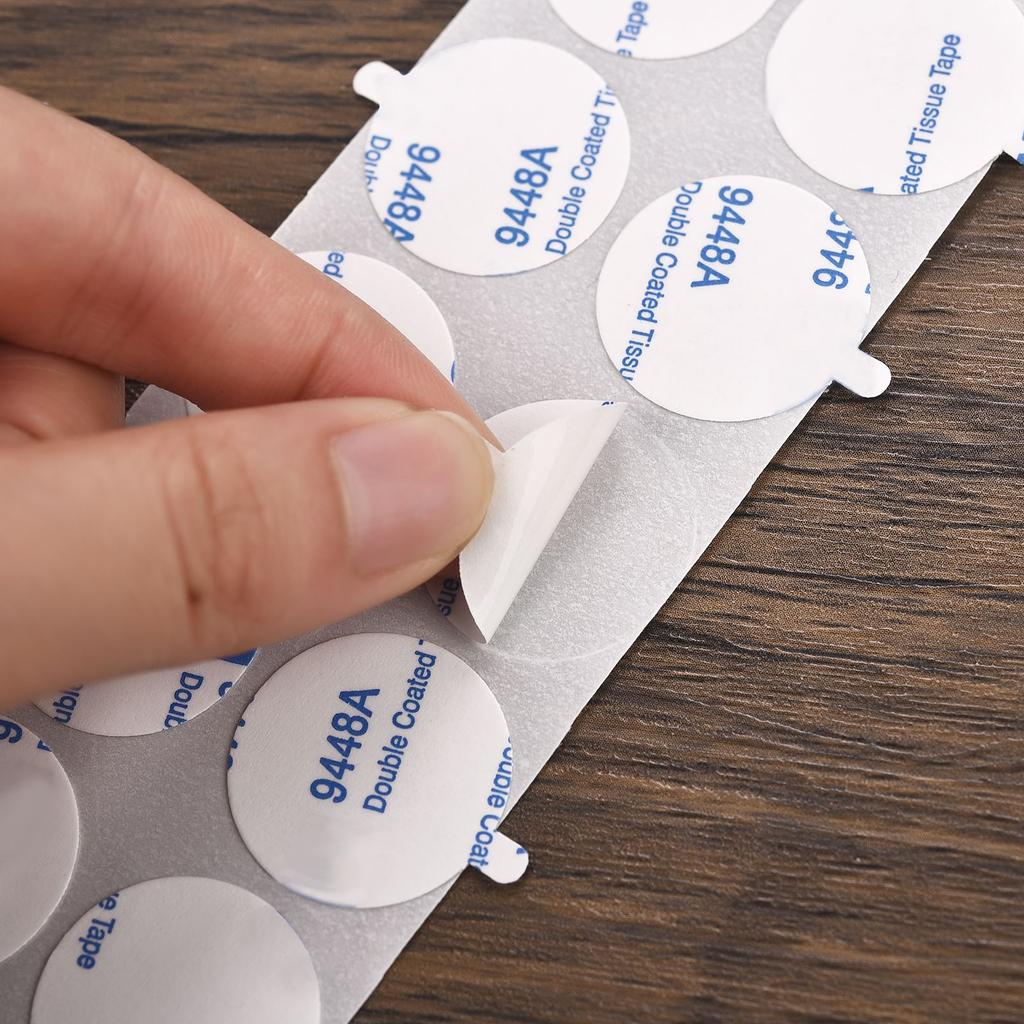 Lots 100Pcs Seal Wax Stamp Stickers Self Adhesive Round Double-Sided Adhesive Tape Wax Sealing Stamp Sticker Candle Wick Making