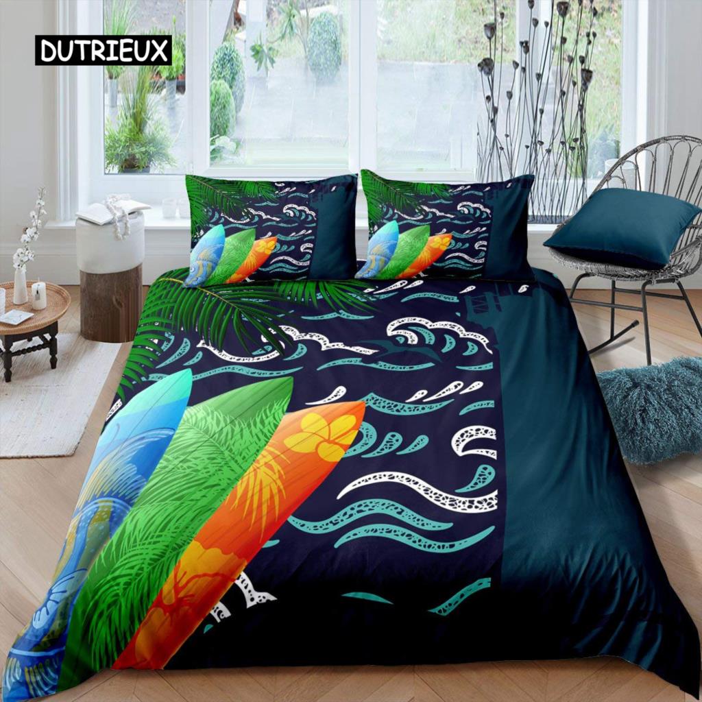 Comfortable Cartoon Pattern Duvet Cover Set With Duvet Cover And Pillowcases King Queen Twin Sizes For All Ages