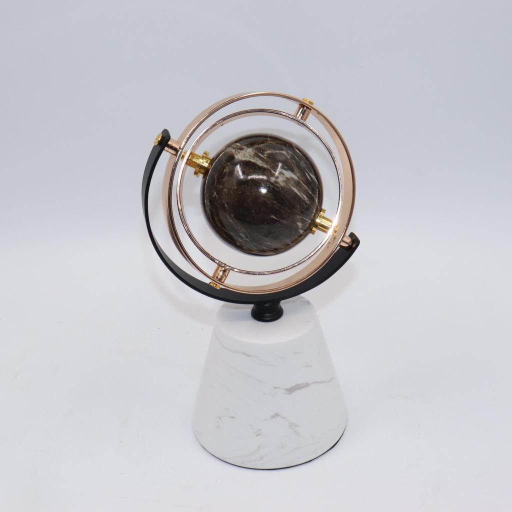 Modern Metal Globe Decor for Home Office or Study