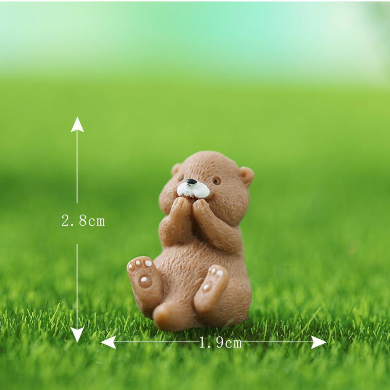 

Creative Landscape Micro Otter Decorations Gift Accessories Toy Desktop Decor Stlye A