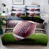 Conjunto de Capa de Edredom com Padrão de Oliva Vermelho Estádio Macio e Confortável Decoração de Quarto de Casal, Quarto de Hóspedes e Dormitório Conjunto de Roupa de Cama