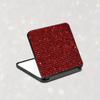 1PC Sparkling Rhinestone Portable Folding Makeup Mirror - Dual-Sided Square Design for Purses & Handbags, Make Up Mirror