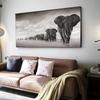 Walking Elephant Home Decoration Canvas Painting Modern Light Luxury Living Room Wall Art Posters High End Picture Print Artwork