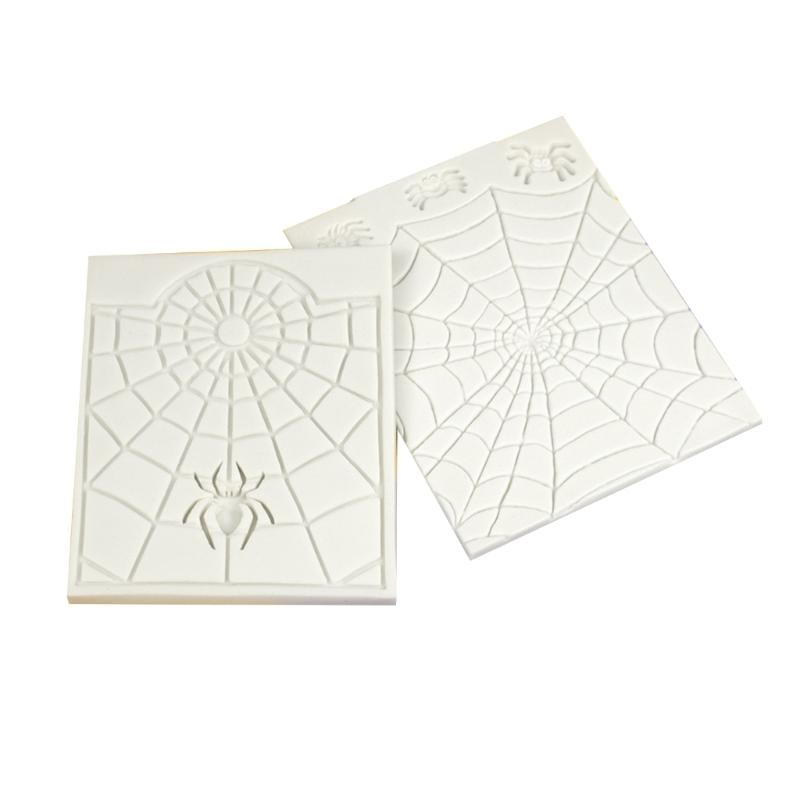 2x Halloween Fondant Mold Spiderwebs Cake Decoration Baking Mold Multifunctional