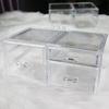 Transparent Dustproof Makeup Organizer with Drawers