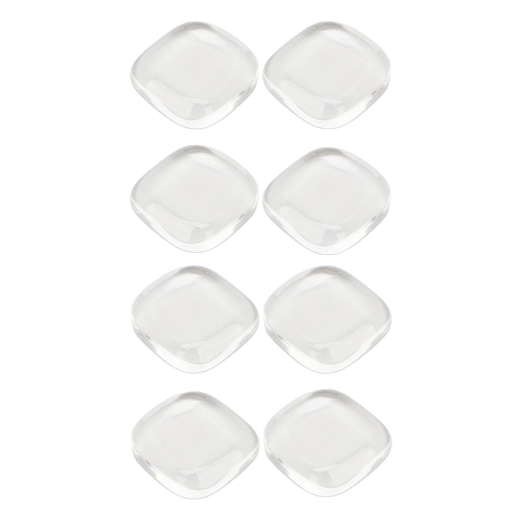 50 Pcs Nail Color Card Transparent Safe Glass Square Toe Nail Polish Color Display Card