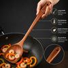 Wooden Material Cooking Spatula Long Handle Kitchen Spatula Natural Wok Spatula  Kitchen Use