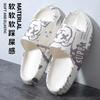 Fashion Anime Printing Slippers Men's Sandals Summer Couple Slippers Fashion Thick Bottom Anti-slip Slip-on Holidays Beach Shoes 2025