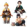Anime Demon Slayer Action Figures Tanjirou Tomioka GiyuuZenitsu  Kochou Nezuko Anime Figure Collect Kid Doll Toys for Children