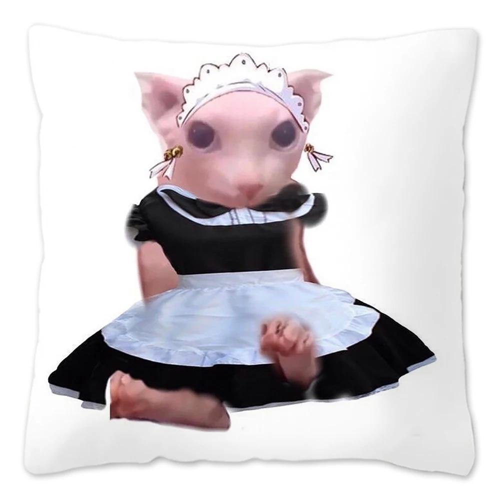 Bingus Cat Meme Pillow Case Home Decoration Funny Cushion Cover for Sofa Livingroom Throw Pillow Cover Fundas Para Cojines