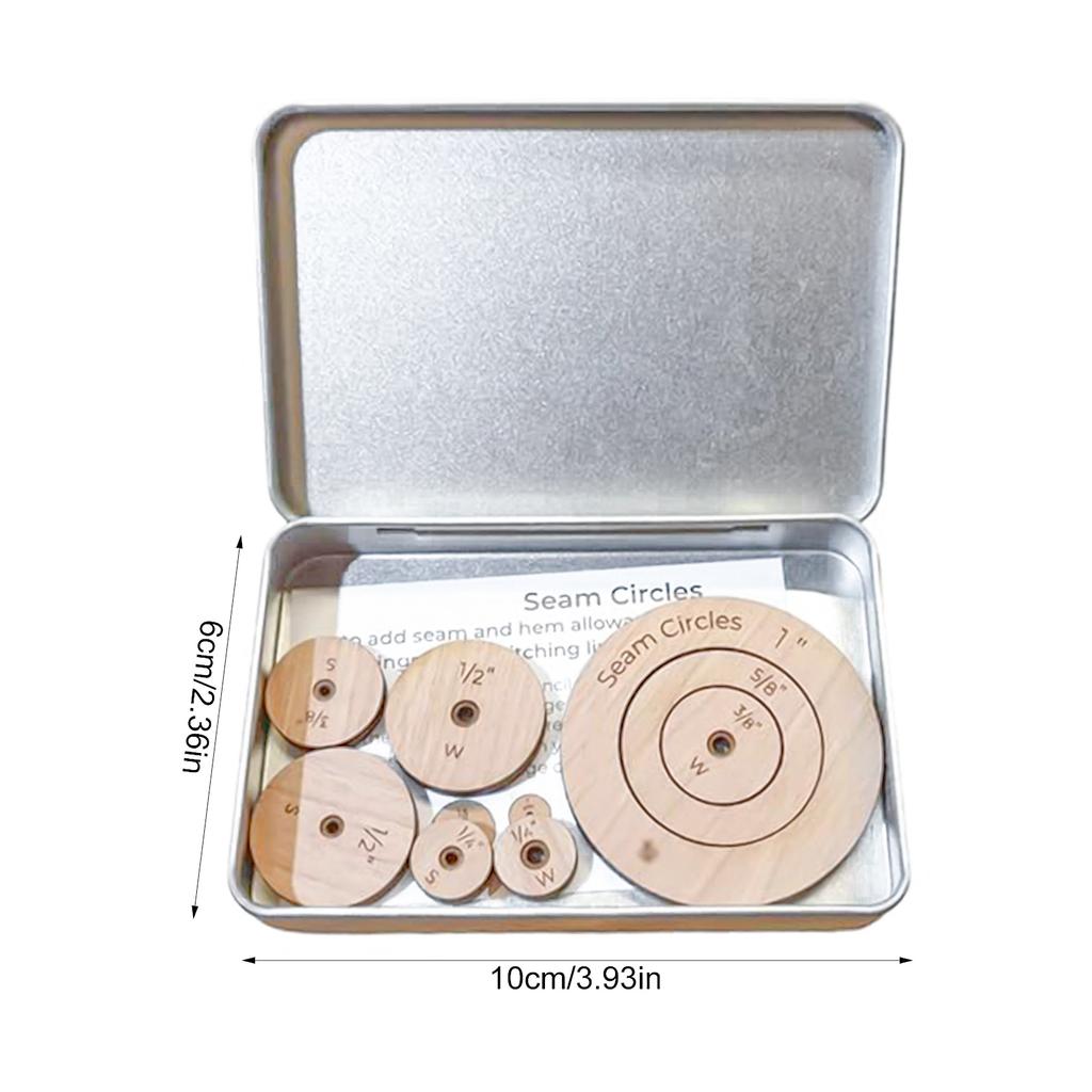 Wooden Circle Quilting Templates Space Tracing DIY Sewing Craft Tools Quilting Stencils for a Variety of Sewing Projects