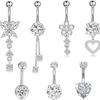 No Piercing Belly Button Clamp Easy To Wear Navel Rings Comfortable Women Body Adornment For Parties And Daily Wear