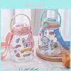 Creative Plastic Cup With Large Capacity And Straw Perfect For Students And Outdoor Activities