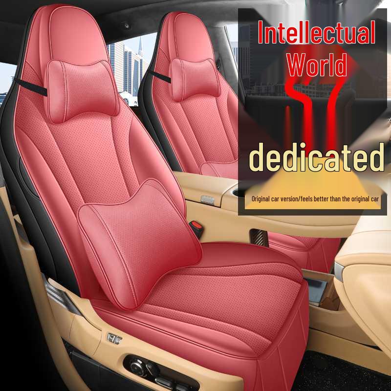Zhiji S7 26/25 Model Perforated Leather Car Seat Covers - Full Surround, All-Season Cushions.