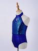 Kid Sleeveless Shiny Sequins Backless Professional Ballet Gymnastics Leotards Girls' Dancewear Child Dance Jumpsuit