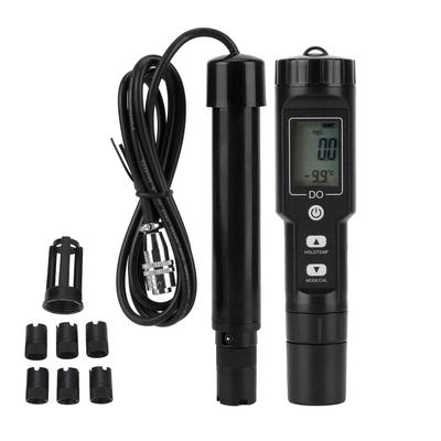 Medidor Digital de Oxígeno Disuelto Detector Probador de Calidad del Agua con Detección de Temperatura