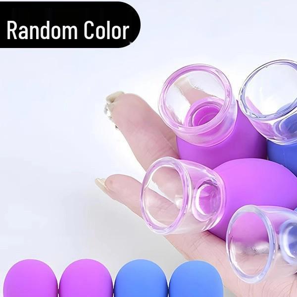 Facial Cupping Device for Face Lifting, Meridian Scraping, and Cupping Massage with Silicone Vacuum Cup