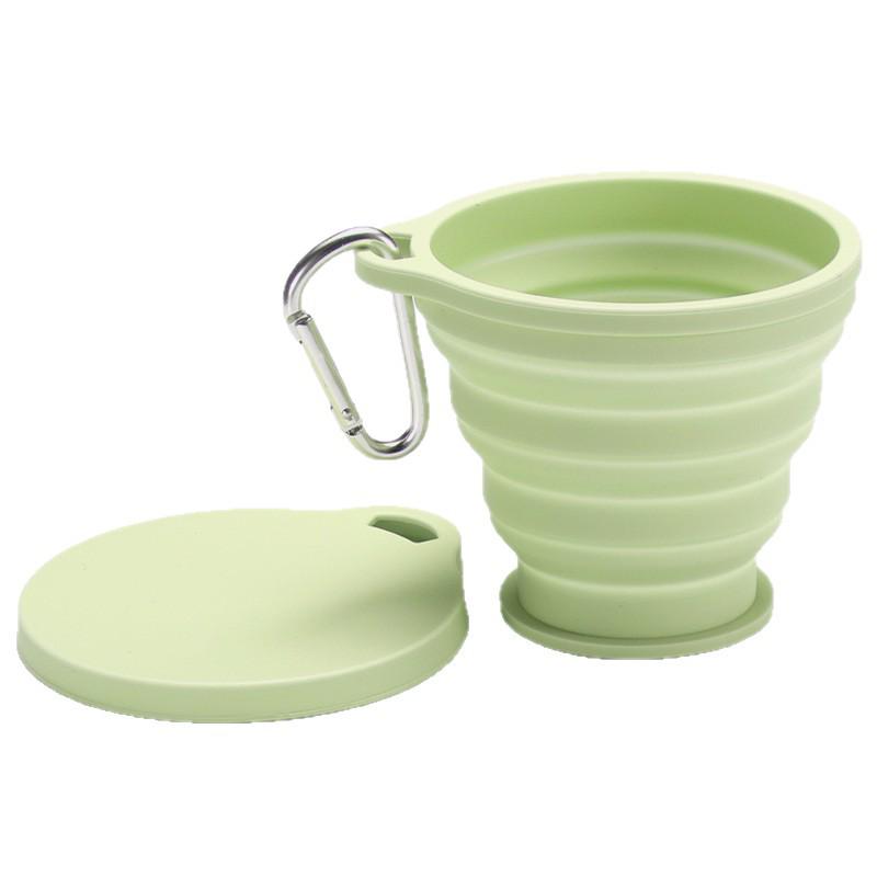 Portable Folding Silicone Camping Cup - Retractable, Food-Grade, High-Temperature Resistant