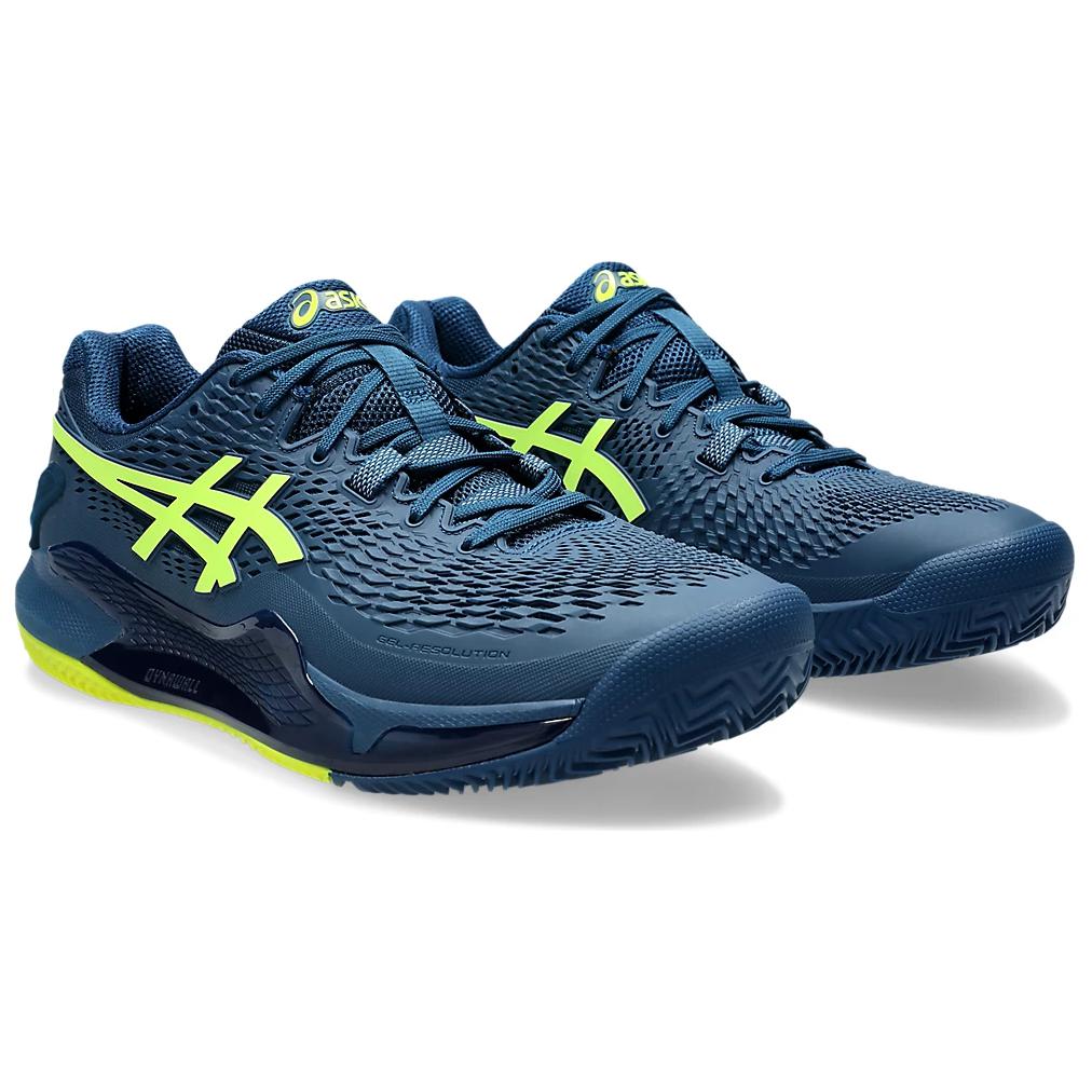 Asics Gel Resolution 9 Clay Mako Blue Safety Yellow