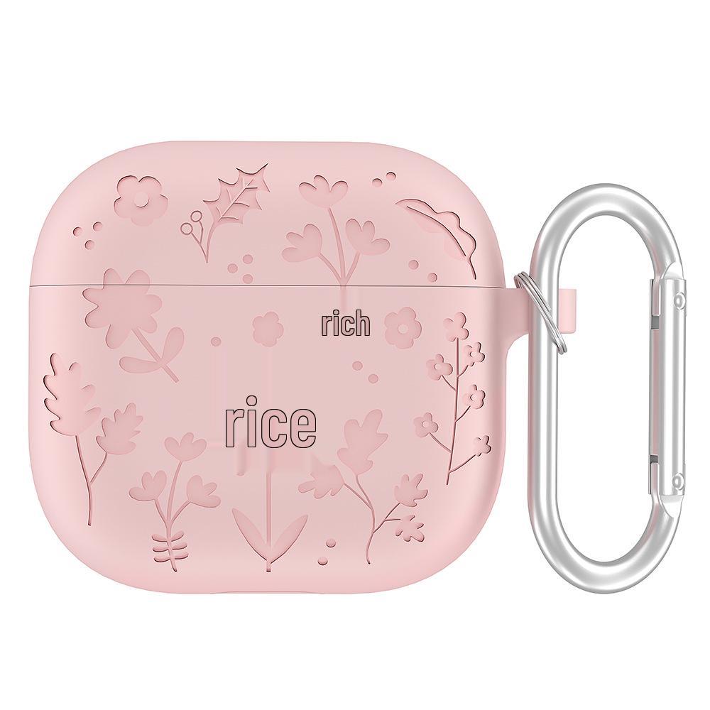 Solid Color Silicone Protective Cover for Apple AirPods 4th Gen
