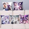 Game Anime 25-ji N-Nightcord De Pillow Case Fashion Square Pillowcase Bedroom Sofa Room Ins Decoration Leisure