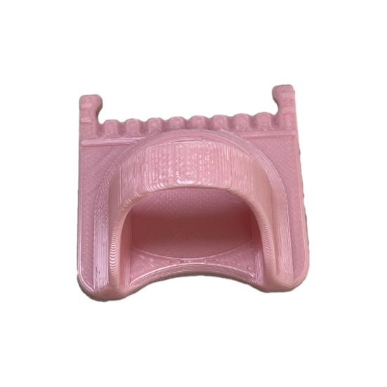 Edge Stitch Gauge Lock Sewing Ruler 3D Printed Seam Allowance Ruler Thumb Guide Ruler for Precise Hemming Quilting Patchwork Embroidery Fabric Crafts S розовый