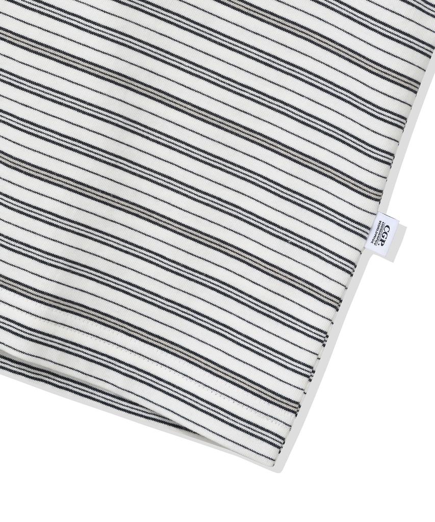 CGP Multi-Stripe Short Sleeve T-Shirt - Ivory