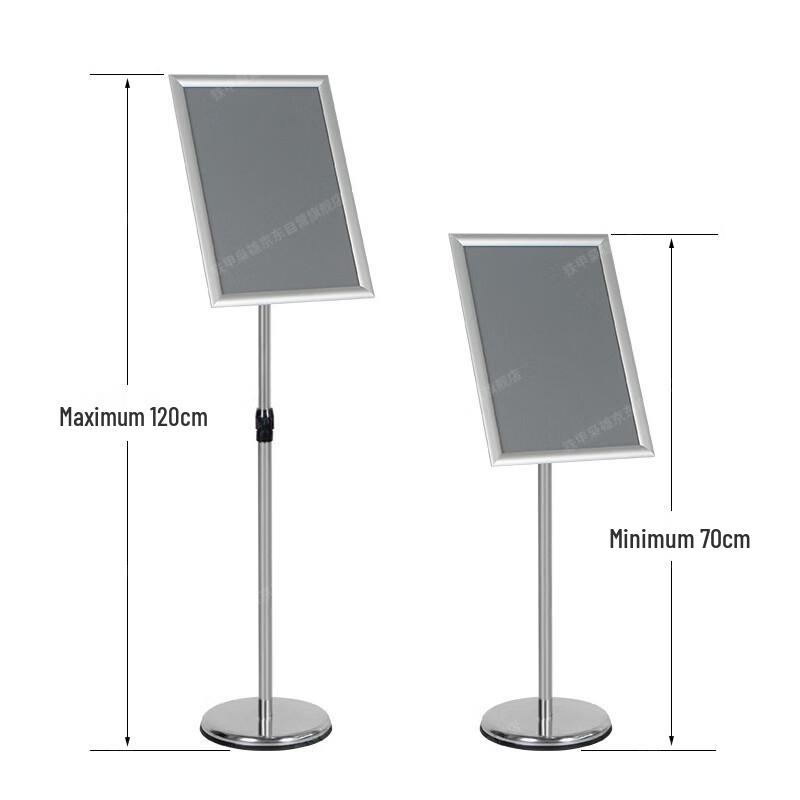 Adjustable Stainless Steel Display Sign Stand