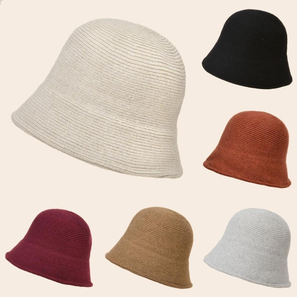 Knitted Autumn Winter Womens Fisherman Hat With Warm Polyester Material For Casual Style