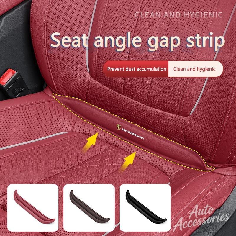 Leather Car Seat Gap Filler Auto Gap Dustproof Protector For Porsche 911 Cayenne Cayman Panamera Macan Taycan Boxster Carrera-GT CVG1