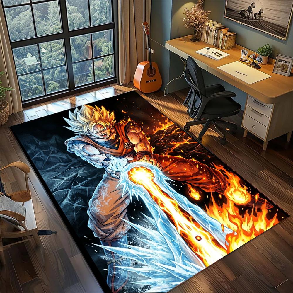 Dragon Ball!Rug Carpet Large Area Rug Non Slip Washable Floor Mat Gamer Room Bedroom Home Decor