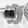 Cartier 2C Bokuruse Ring K18 White Gold/diamond #4.5(US Size) 9.27g Women Used