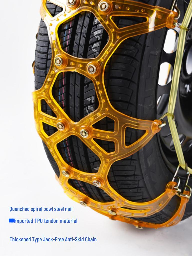 Verdickte Anti-Rutsch-Schneeketten für Limousinen, Minivans und Geländewagen