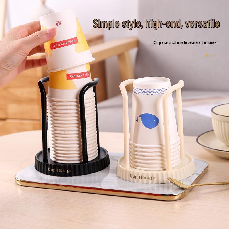 Multi-Functional Paper Cup Holder: Desktop Storage Rack for Coffee, Milk Tea, and Disposable Cups