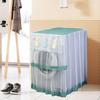 1PC Polyester Universal Dust Cover Embroidery Washing Machine Cover Home Supplies Drum Type Washing Machine Transparent