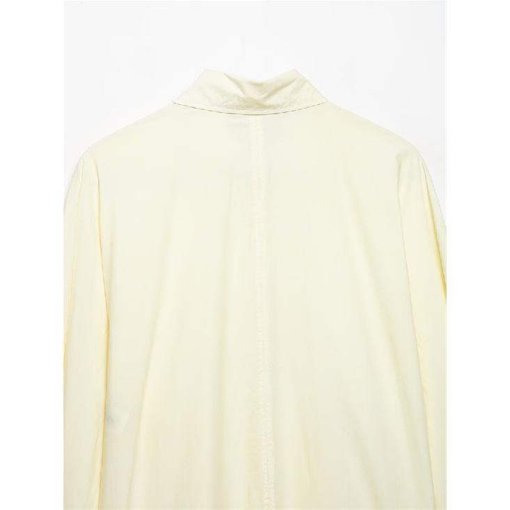 2026 Spring New Style Women's Fashionable Casual Loose Versatile Poplin Solid Color Shirt