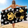 1Pc Bendy Ink Machine Beach Towel, Quick Dry, Multi-Use for Beach Pool Gym Yoga Home Travel, Christmas, Halloween, Xmas Gift M929147