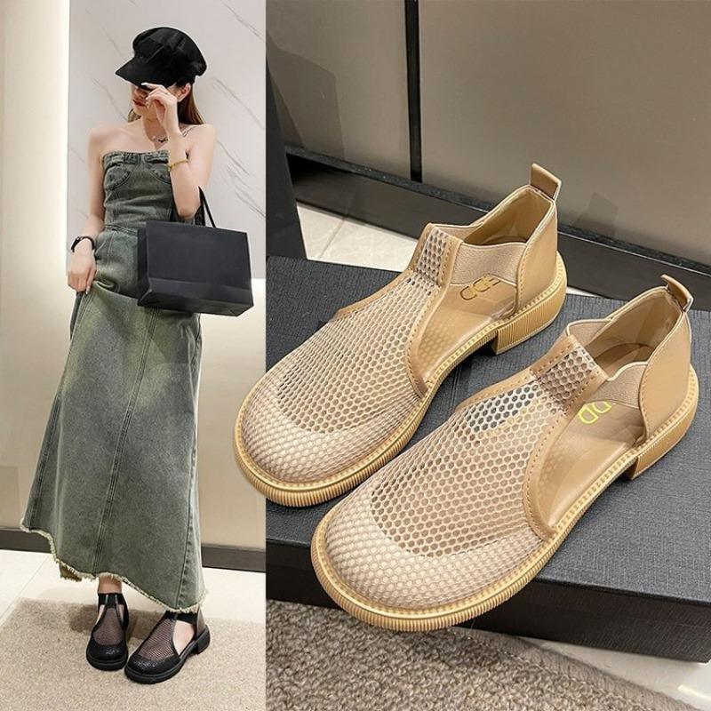 New Versatile, Fashionable, Breathable, Thick-heeled, Loose-fitting, Stretchable and Tight-fitting Women's Shoes and Sandals
