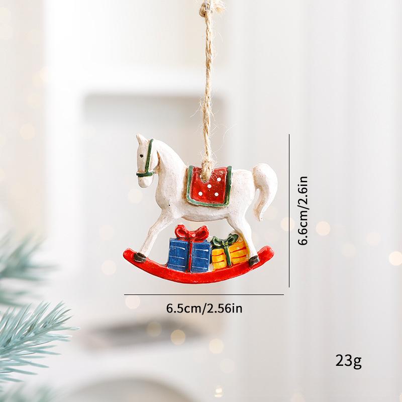Grenzüberschreitende Weihnachts-Elch-Hänger und Baumschmuck – Cartoon-Accessoires und Dekorationen