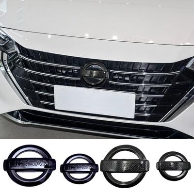BYRDVE1 ABS Car Front Grille Emblem Rear Trunk Sticker Steering Wheel Badge for X-Trall Tiida Bluebird Sunny KIcks Sylphy Qashqai