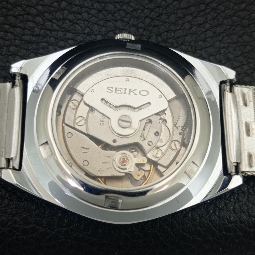 JAPAN VINTAGE REFURBISHED SEIKO 5 AUTOMATIC 6309A MENS WHITE WATCH a442574-1